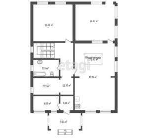 Дом 240м², 2-этажный, участок 6 сот.  