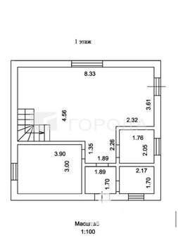 Дом 120м², 2-этажный, участок 10 сот.  