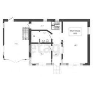 Дом 200м², 2-этажный, участок 5 сот.  