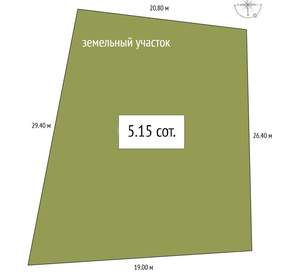 Дом 40м&sup2;, 2-этажный, участок 515 сот.  