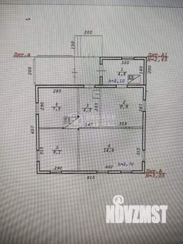 Дом 49м&sup2;, 1-этажный, участок 6 сот.  