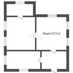 Дом 57м&sup2;, 1-этажный, участок 4 сот.  