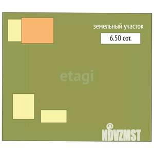 Дом 36м&sup2;, 1-этажный, участок 7 сот.  