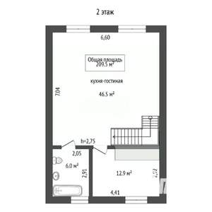 Дом 210м², 3-этажный, участок 5 сот.  