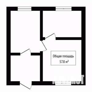 Дом 58м², 2-этажный, участок 612 сот.  