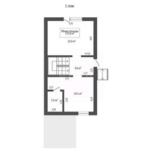 Таунхаус 279м&sup2;, 3-этажный, участок 8 сот.  