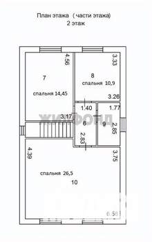 Дом 163м², 2-этажный, участок 6 сот.  