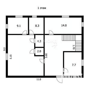 Дом 216м², 2-этажный, участок 4 сот.  