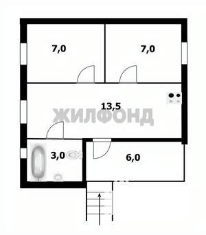 Дом 36м², 2-этажный, участок 6 сот.  