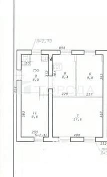 Дом 59м&sup2;, 1-этажный, участок 3 сот.  