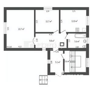 Дом 151м², 2-этажный, участок 7 сот.  