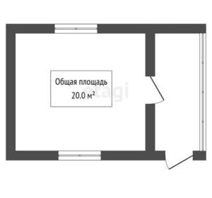 Дом 20м², 2-этажный, участок 3 сот.  