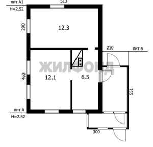 Дом 31м&sup2;, 2-этажный, участок 8 сот.  