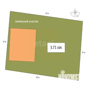 Дом 64м&sup2;, 2-этажный, участок 4 сот.  