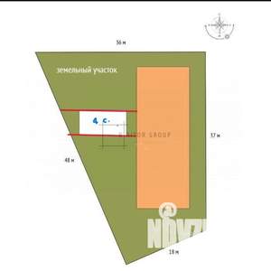 Таунхаус 76м&sup2;, 2-этажный, участок 4 сот.  