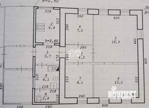 Дом 69м&sup2;, 1-этажный, участок 8 сот.  