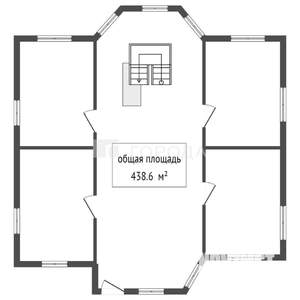 Дом 439м², 2-этажный, участок 10 сот.  