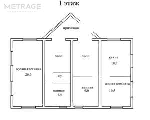 Дача 160м², 2-этажный, участок 6 сот.  
