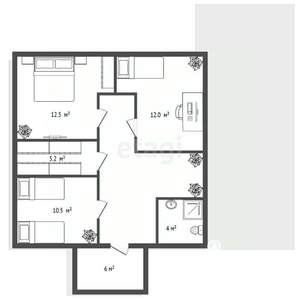 Дом 136м², 2-этажный, участок 6 сот.  