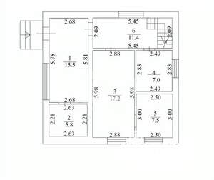 Дом 108м², 2-этажный, участок 6 сот.  