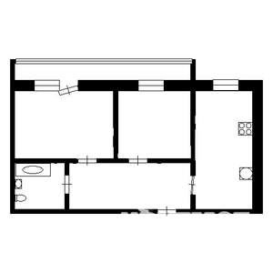 2-к квартира, на длительный срок, 64м2, 1/5 этаж