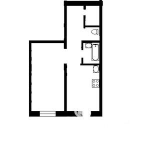 1-к квартира, на длительный срок, 43м2, 9/10 этаж