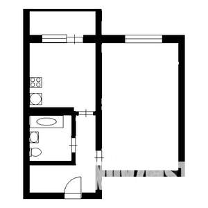 1-к квартира, на длительный срок, 40м2, 13/16 этаж
