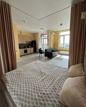 Студия квартира, на длительный срок, 39м2, 24/24 этаж