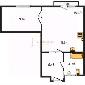 1-к квартира, на длительный срок, 41м2, 5/24 этаж