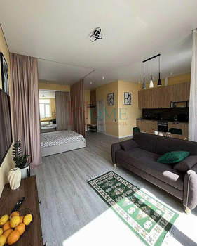 Студия квартира, на длительный срок, 39м2, 24/24 этаж