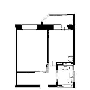 1-к квартира, на длительный срок, 40м2, 9/24 этаж