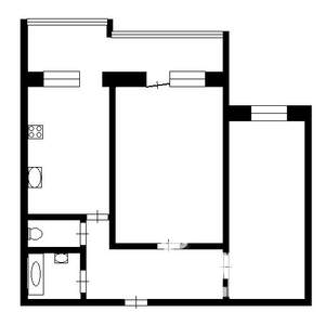2-к квартира, на длительный срок, 48м2, 6/9 этаж