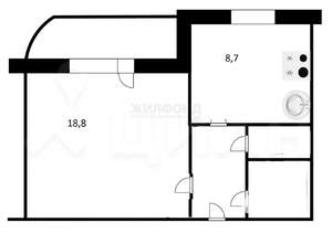 1-к квартира, на длительный срок, 37м2, 5/12 этаж