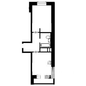 1-к квартира, на длительный срок, 38м2, 4/12 этаж