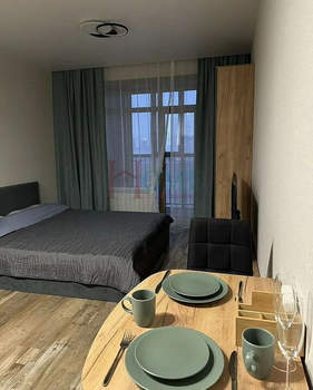 Студия квартира, на длительный срок, 24м2, 12/25 этаж