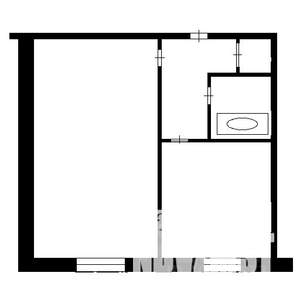 1-к квартира, на длительный срок, 30м2, 2/9 этаж