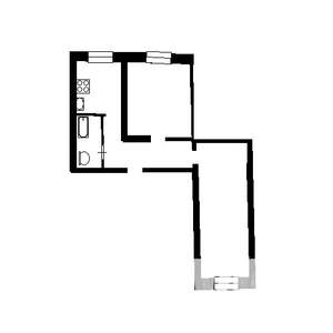 1-к квартира, на длительный срок, 41м2, 3/5 этаж