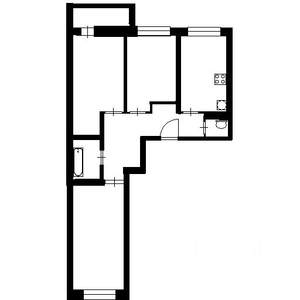 2-к квартира, на длительный срок, 45м2, 2/9 этаж