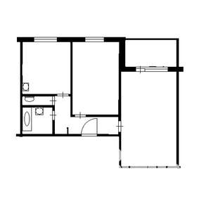 2-к квартира, на длительный срок, 45м2, 8/9 этаж