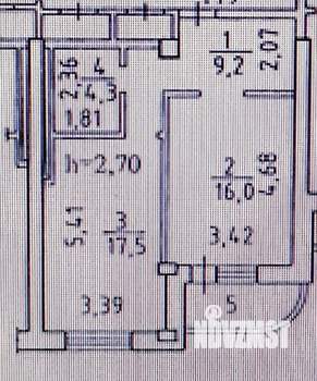 2-к квартира, на длительный срок, 45м2, 6/18 этаж