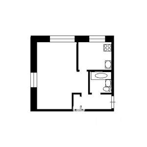 1-к квартира, на длительный срок, 32м2, 5/6 этаж