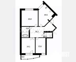 3-к квартира, на длительный срок, 96м2, 12/16 этаж