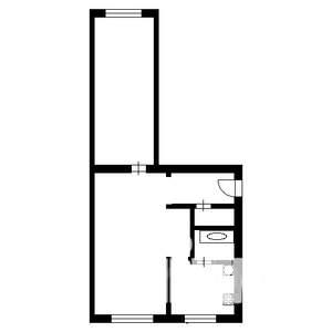 2-к квартира, на длительный срок, 42м2, 3/4 этаж
