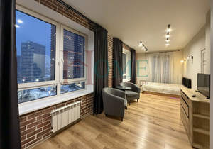 Студия квартира, на длительный срок, 37м2, 7/25 этаж