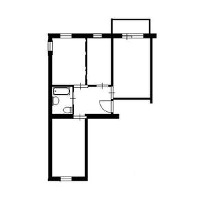 3-к квартира, на длительный срок, 75м2, 5/10 этаж