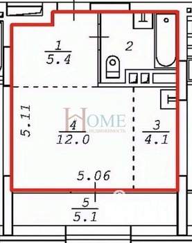 1-к квартира, на длительный срок, 30м2, 10/17 этаж