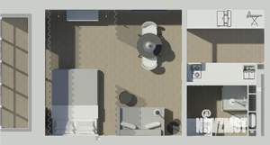 1-к квартира, посуточно, 30м2, 1/1 этаж