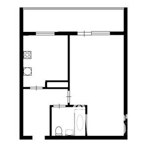 1-к квартира, на длительный срок, 46м2, 7/10 этаж