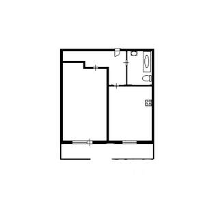 1-к квартира, на длительный срок, 41м2, 22/25 этаж