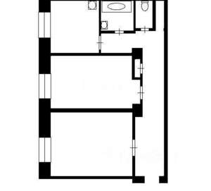 2-к квартира, на длительный срок, 60м2, 4/5 этаж